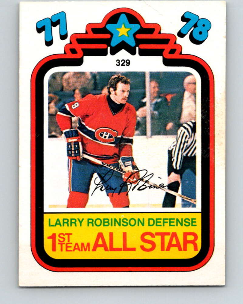 1978-79 O-Pee-Chee #329 Larry Robinson AS  Canadiens  V25477