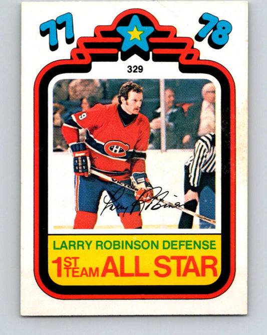 1978-79 O-Pee-Chee #329 Larry Robinson AS  Canadiens  V25477