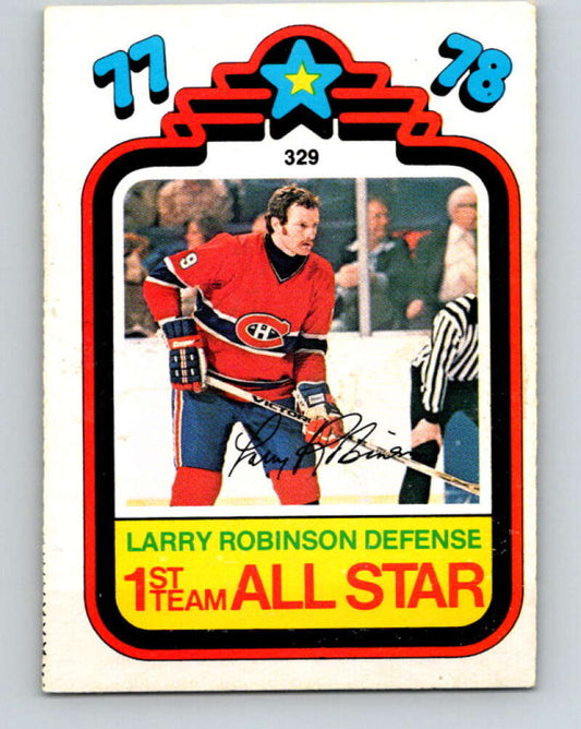 1978-79 O-Pee-Chee #329 Larry Robinson AS  Canadiens  V25478