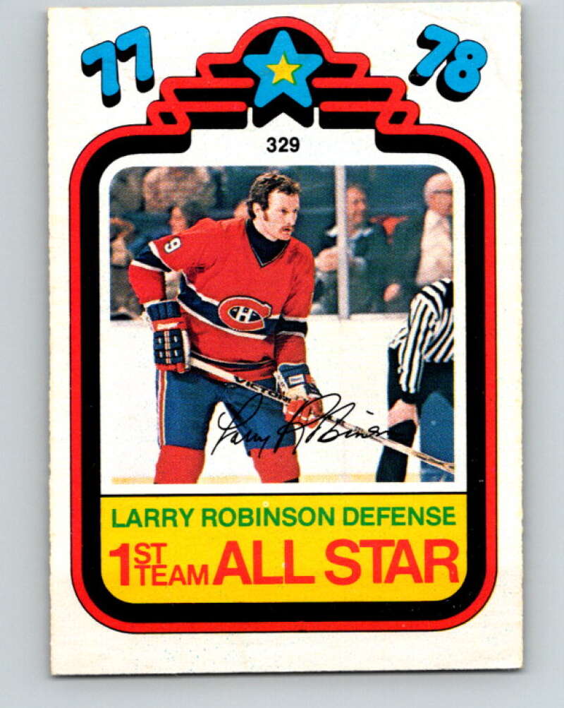 1978-79 O-Pee-Chee #329 Larry Robinson AS  Canadiens  V25479