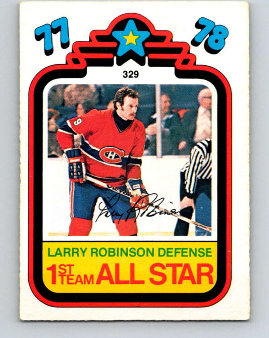 1978-79 O-Pee-Chee #329 Larry Robinson AS  Canadiens  V25480