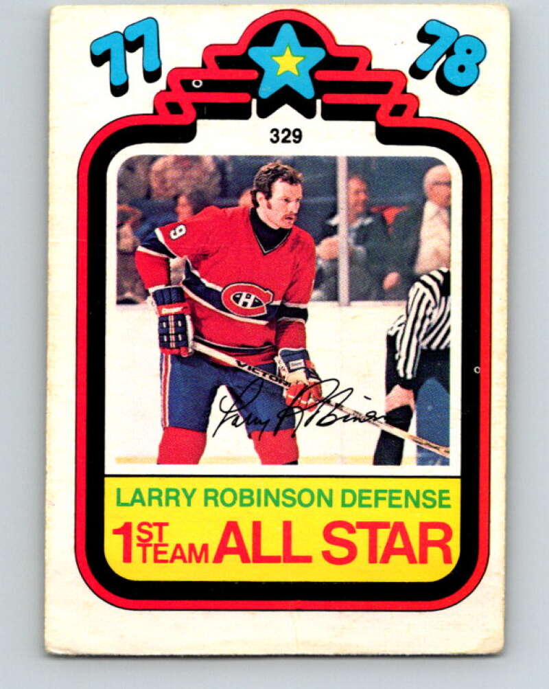 1978-79 O-Pee-Chee #329 Larry Robinson AS  Canadiens  V25482
