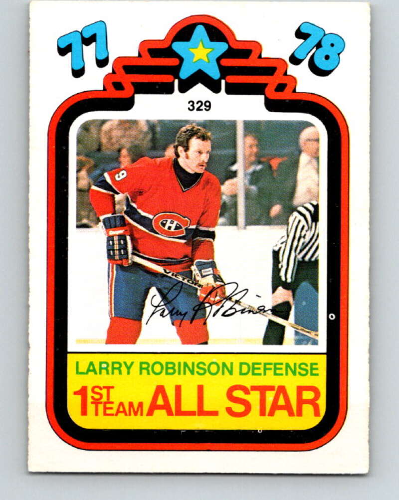 1978-79 O-Pee-Chee #329 Larry Robinson AS  Canadiens  V25483