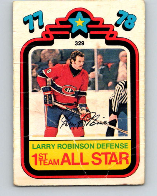 1978-79 O-Pee-Chee #329 Larry Robinson AS  Canadiens  V25484