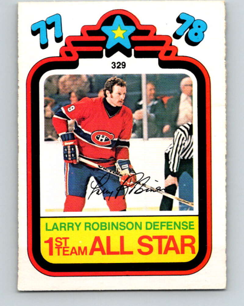1978-79 O-Pee-Chee #329 Larry Robinson AS  Canadiens  V25485