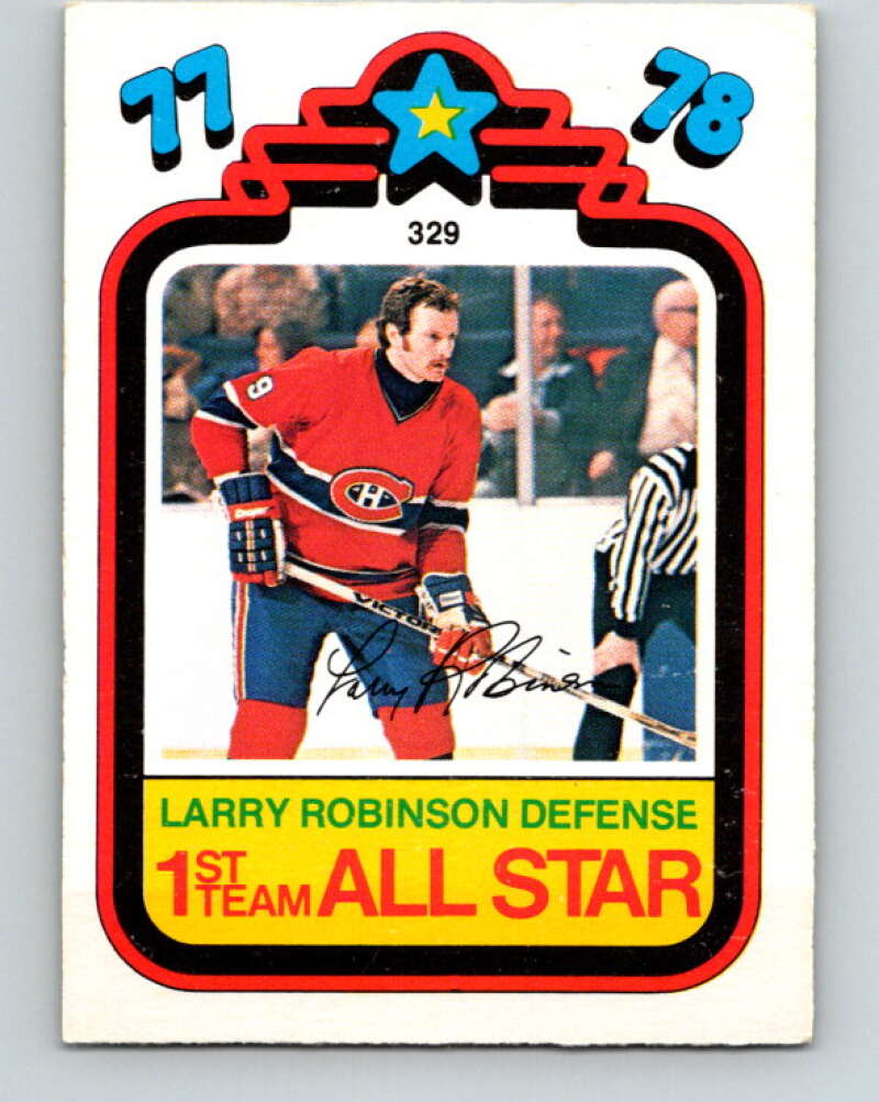 1978-79 O-Pee-Chee #329 Larry Robinson AS  Canadiens  V25486