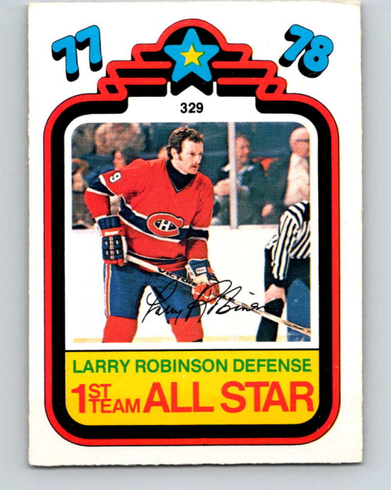 1978-79 O-Pee-Chee #329 Larry Robinson AS  Canadiens  V25487