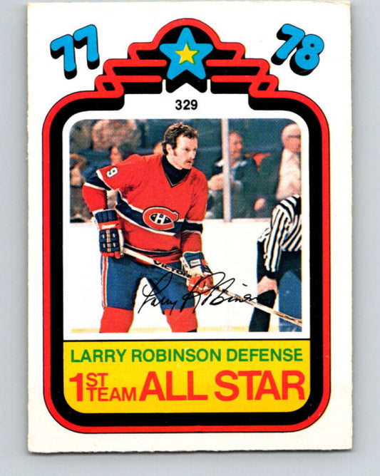 1978-79 O-Pee-Chee #329 Larry Robinson AS  Canadiens  V25487