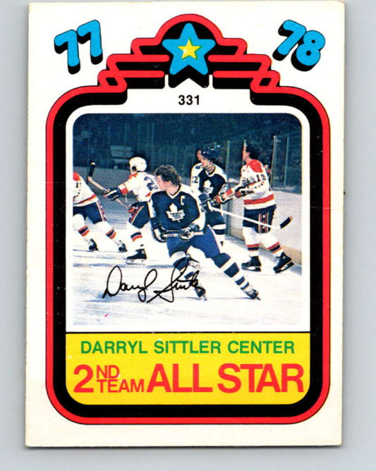 1978-79 O-Pee-Chee #331 Darryl Sittler AS Maple Leafs  V25489