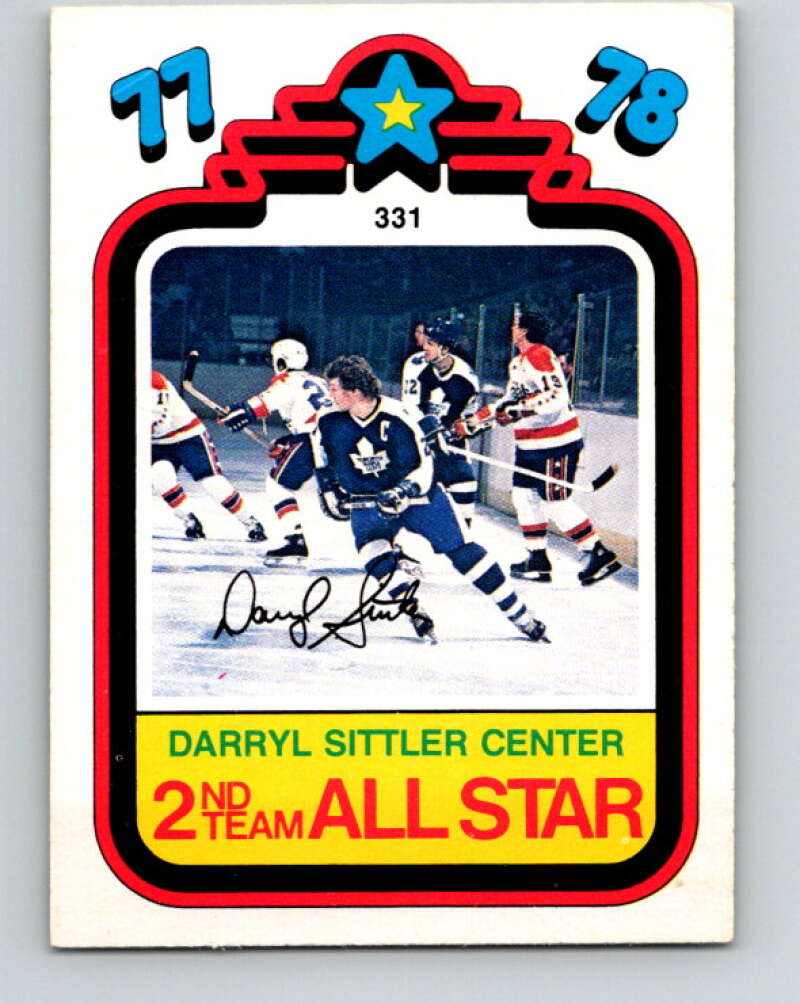 1978-79 O-Pee-Chee #331 Darryl Sittler AS Maple Leafs  V25491