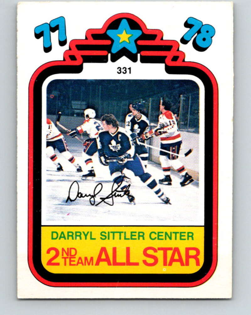 1978-79 O-Pee-Chee #331 Darryl Sittler AS Maple Leafs  V25492