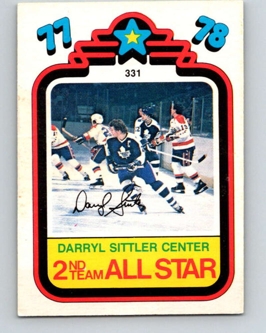 1978-79 O-Pee-Chee #331 Darryl Sittler AS Maple Leafs  V25493