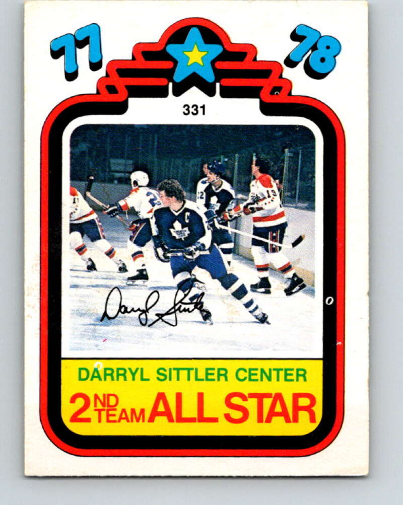 1978-79 O-Pee-Chee #331 Darryl Sittler AS Maple Leafs  V25496