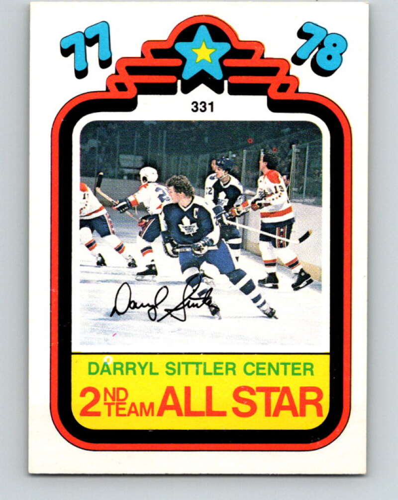 1978-79 O-Pee-Chee #331 Darryl Sittler AS Maple Leafs  V25500