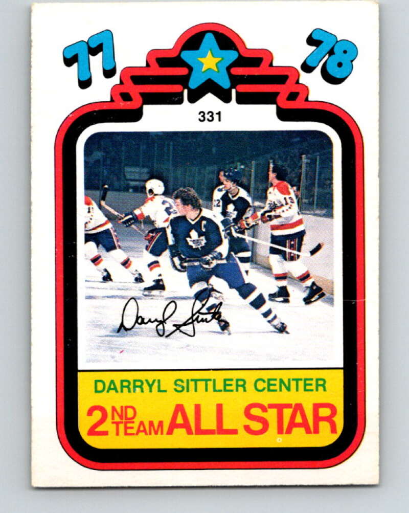 1978-79 O-Pee-Chee #331 Darryl Sittler AS Maple Leafs  V25501