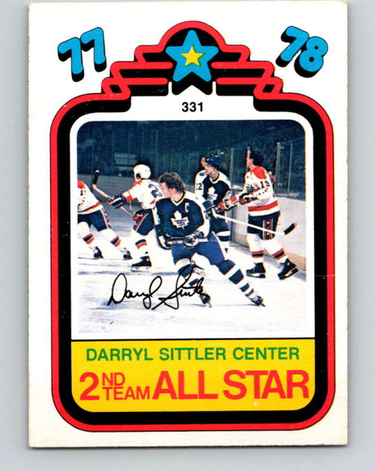 1978-79 O-Pee-Chee #331 Darryl Sittler AS Maple Leafs  V25501