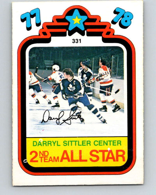 1978-79 O-Pee-Chee #331 Darryl Sittler AS Maple Leafs  V25502