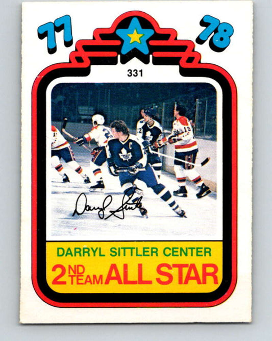 1978-79 O-Pee-Chee #331 Darryl Sittler AS Maple Leafs  V25503