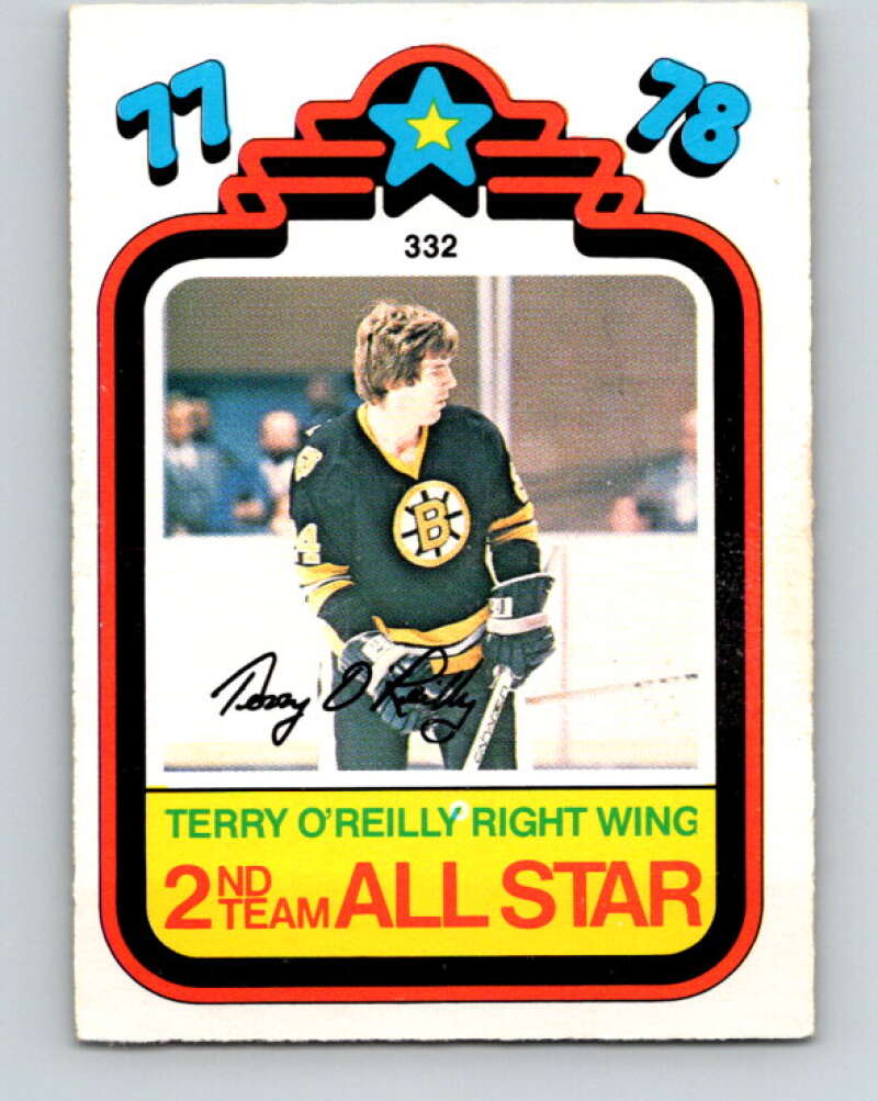 1978-79 O-Pee-Chee #332 Terry O'Reilly AS  Boston Bruins  V25512