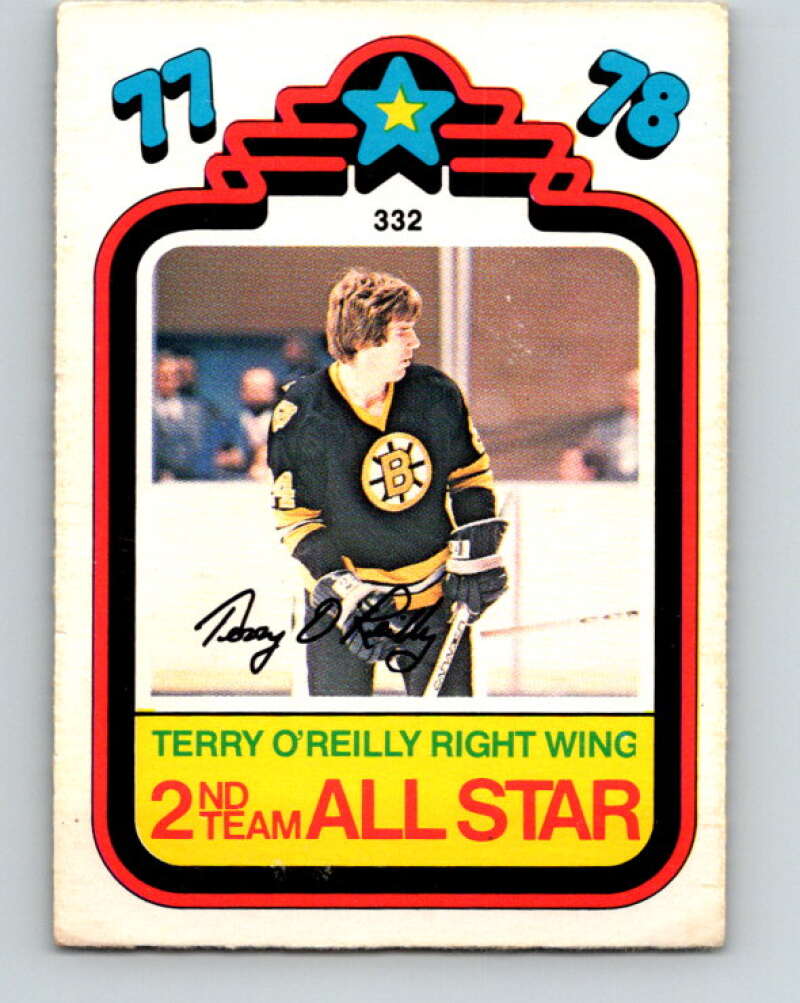 1978-79 O-Pee-Chee #332 Terry O'Reilly AS  Boston Bruins  V25516