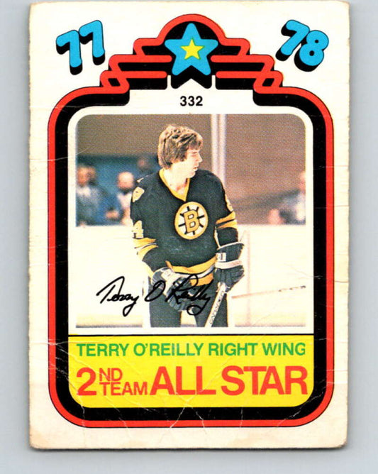 1978-79 O-Pee-Chee #332 Terry O'Reilly AS  Boston Bruins  V25517