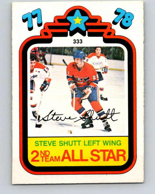 1978-79 O-Pee-Chee #333 Steve Shutt AS  Montreal Canadiens  V25522