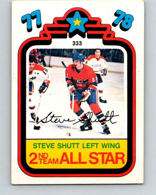 1978-79 O-Pee-Chee #333 Steve Shutt AS  Montreal Canadiens  V25524