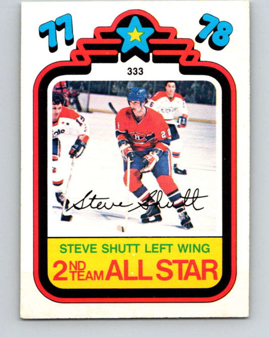 1978-79 O-Pee-Chee #333 Steve Shutt AS  Montreal Canadiens  V25528