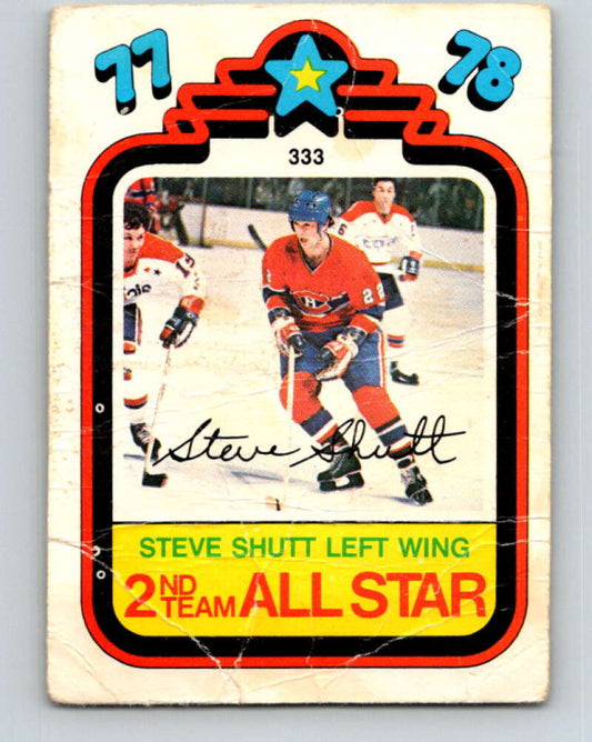 1978-79 O-Pee-Chee #333 Steve Shutt AS  Montreal Canadiens  V25530