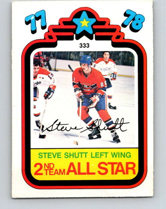 1978-79 O-Pee-Chee #333 Steve Shutt AS  Montreal Canadiens  V25532