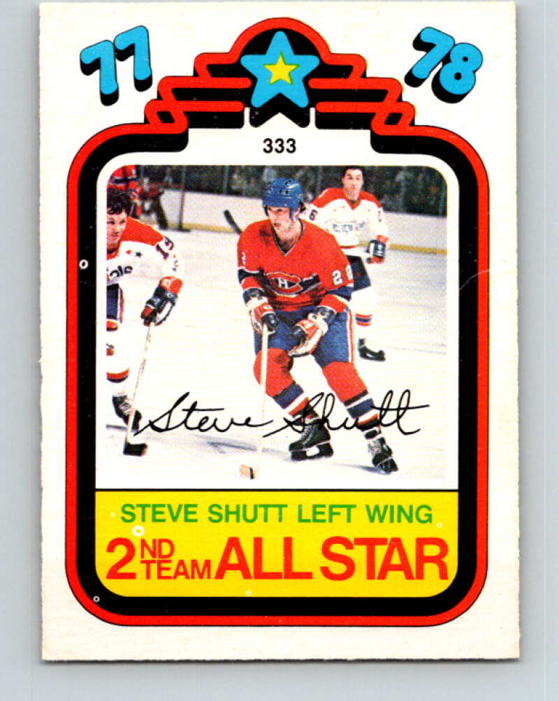 1978-79 O-Pee-Chee #333 Steve Shutt AS  Montreal Canadiens  V25535