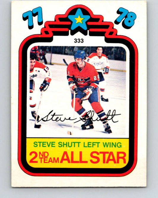 1978-79 O-Pee-Chee #333 Steve Shutt AS  Montreal Canadiens  V25537