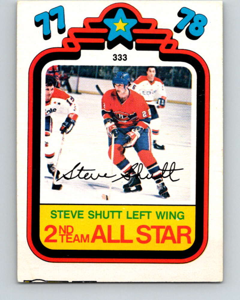 1978-79 O-Pee-Chee #333 Steve Shutt AS  Montreal Canadiens  V25538