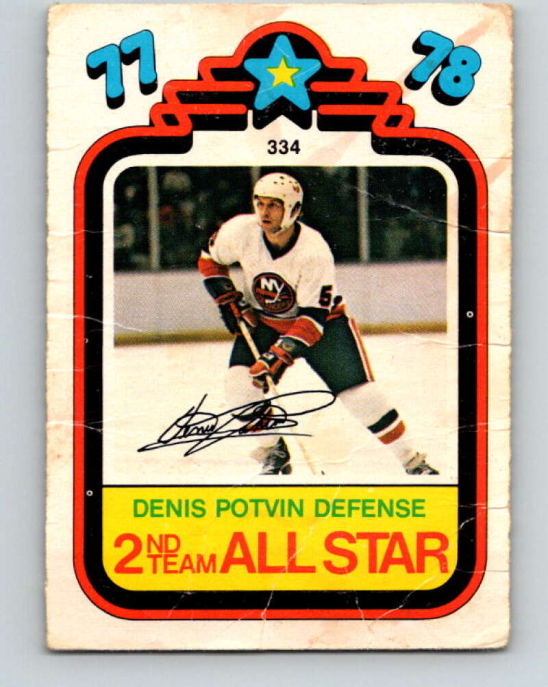 1978-79 O-Pee-Chee #334 Denis Potvin AS  New York Islanders  V25540