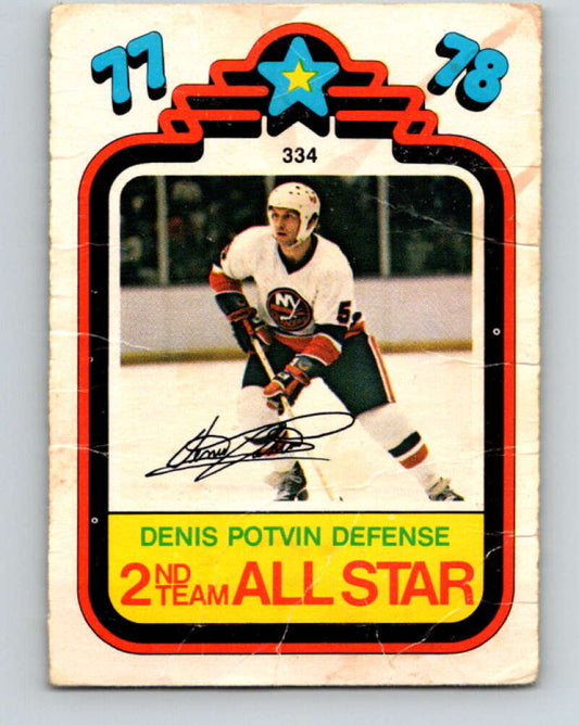 1978-79 O-Pee-Chee #334 Denis Potvin AS  New York Islanders  V25540