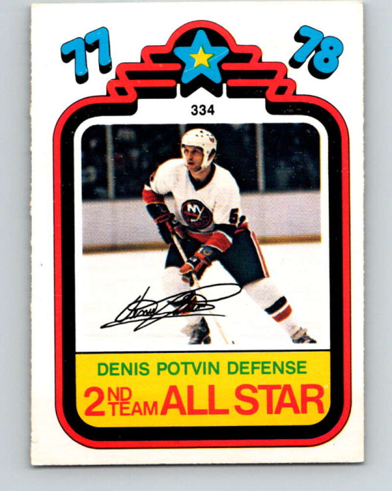1978-79 O-Pee-Chee #334 Denis Potvin AS  New York Islanders  V25542