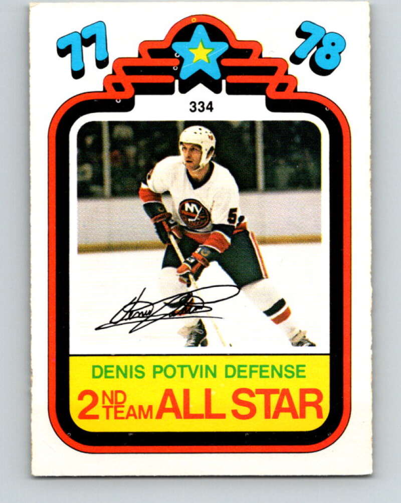 1978-79 O-Pee-Chee #334 Denis Potvin AS  New York Islanders  V25544