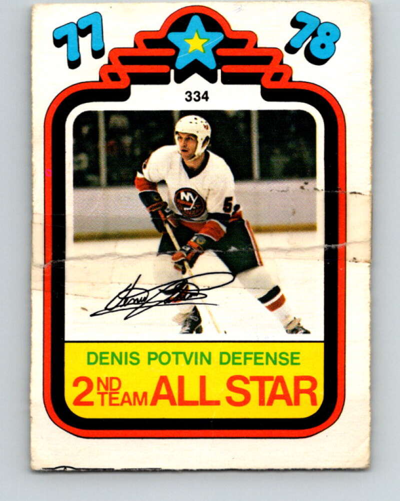 1978-79 O-Pee-Chee #334 Denis Potvin AS  New York Islanders  V25545