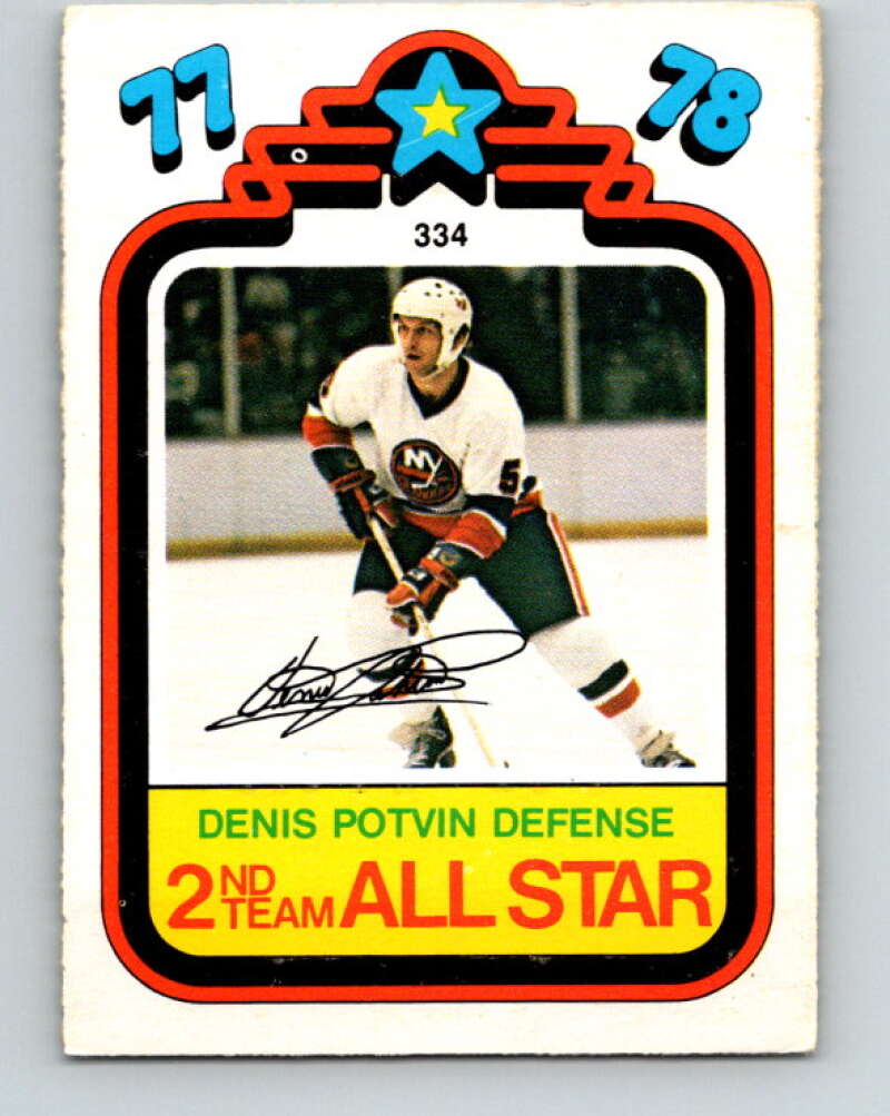 1978-79 O-Pee-Chee #334 Denis Potvin AS  New York Islanders  V25548
