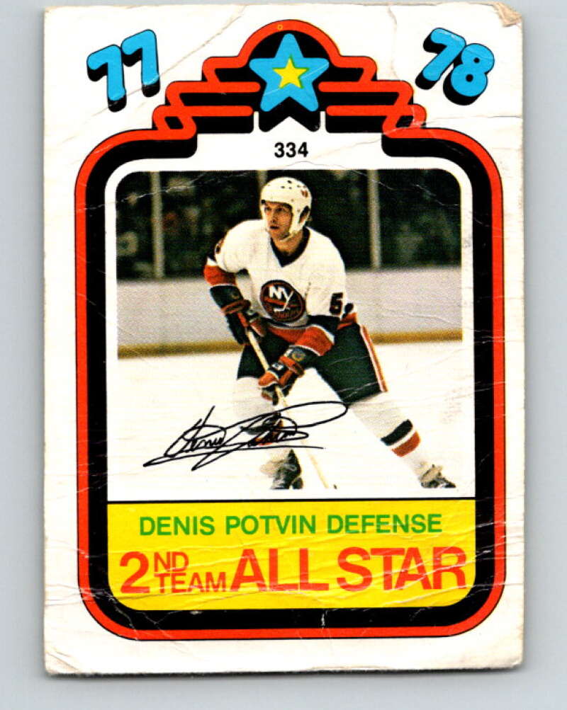 1978-79 O-Pee-Chee #334 Denis Potvin AS  New York Islanders  V25549
