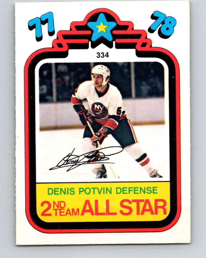 1978-79 O-Pee-Chee #334 Denis Potvin AS  New York Islanders  V25550