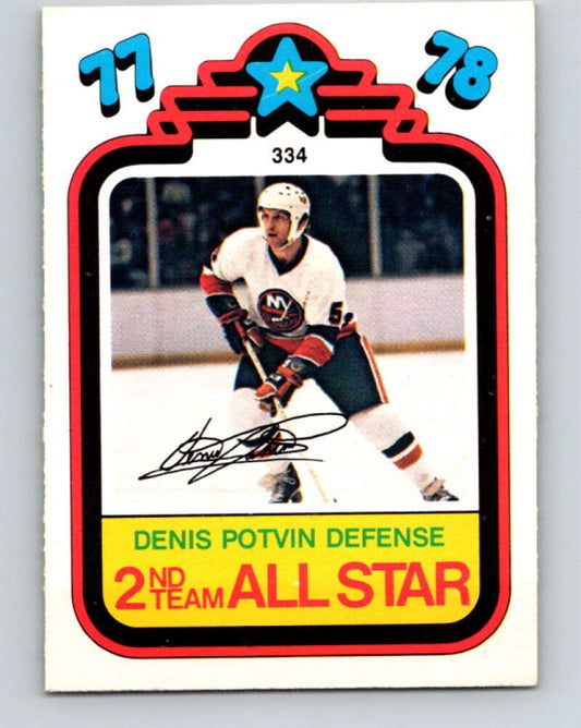 1978-79 O-Pee-Chee #334 Denis Potvin AS  New York Islanders  V25550