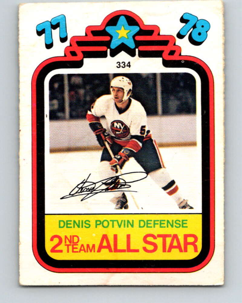 1978-79 O-Pee-Chee #334 Denis Potvin AS  New York Islanders  V25551