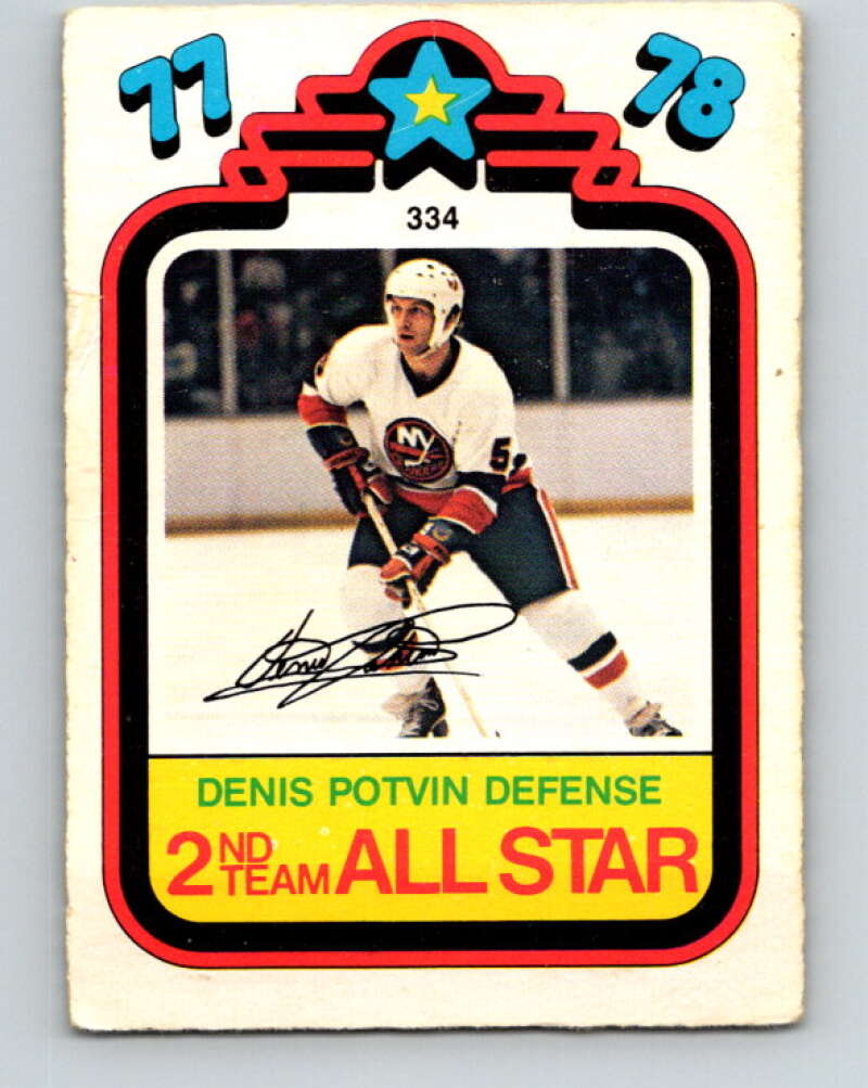 1978-79 O-Pee-Chee #334 Denis Potvin AS  New York Islanders  V25552