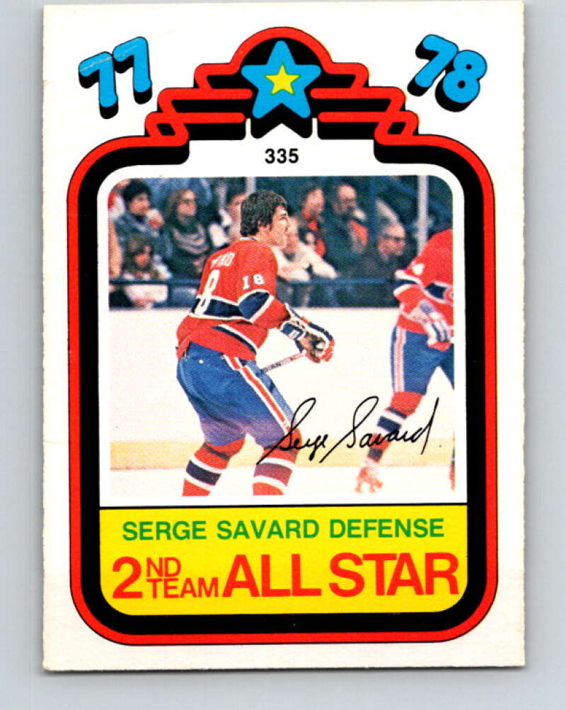 1978-79 O-Pee-Chee #335 Serge Savard AS  Montreal Canadiens  V25554