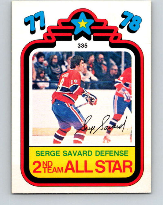1978-79 O-Pee-Chee #335 Serge Savard AS  Montreal Canadiens  V25555