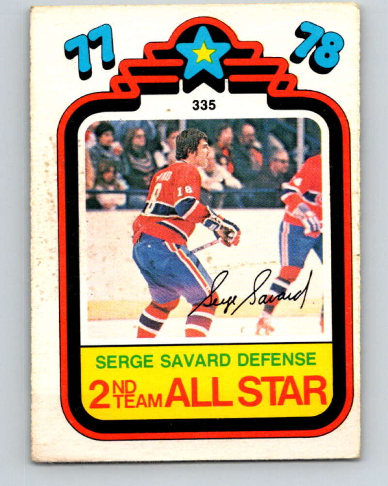 1978-79 O-Pee-Chee #335 Serge Savard AS  Montreal Canadiens  V25558