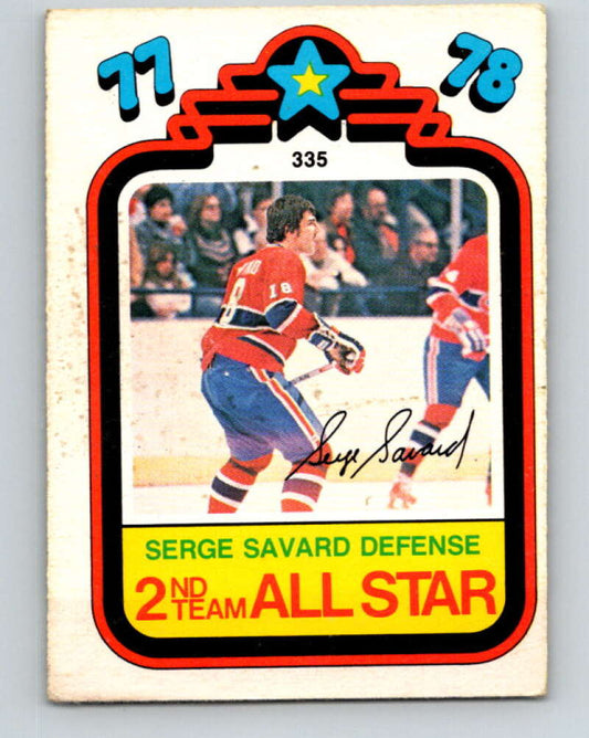 1978-79 O-Pee-Chee #335 Serge Savard AS  Montreal Canadiens  V25558