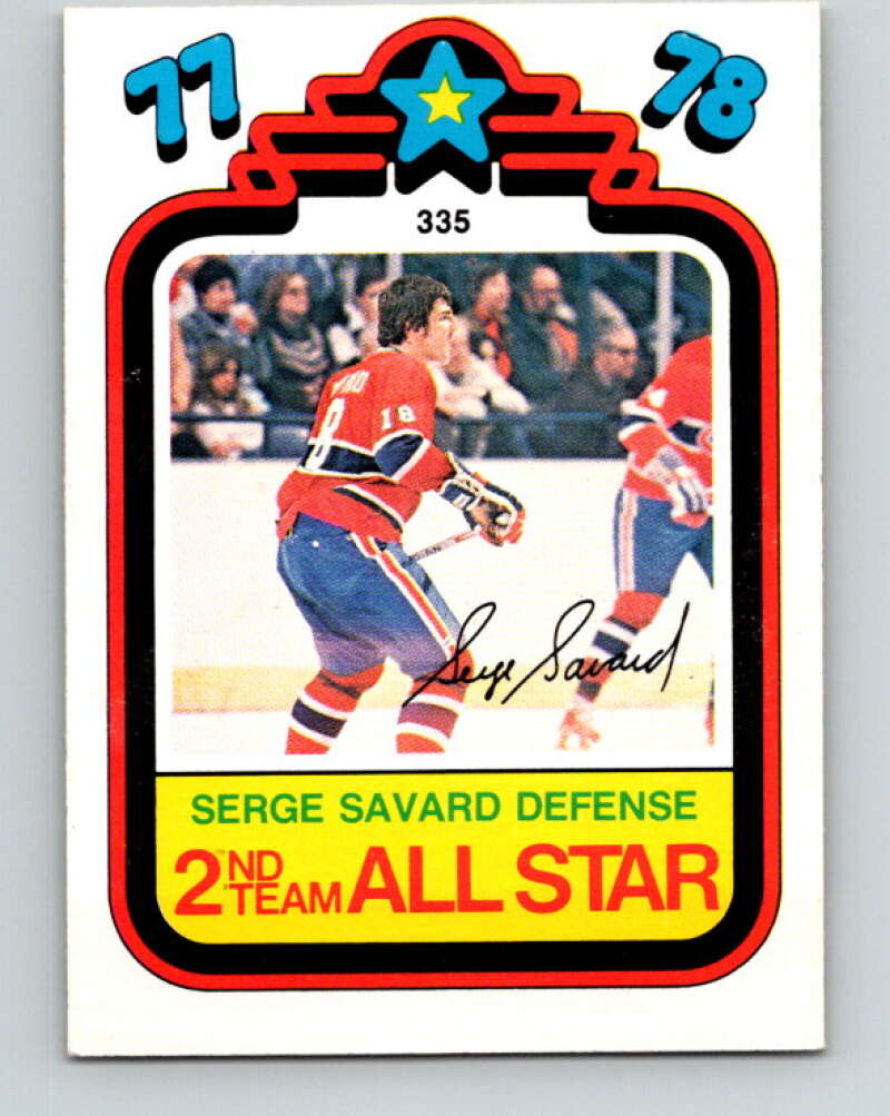 1978-79 O-Pee-Chee #335 Serge Savard AS  Montreal Canadiens  V25559