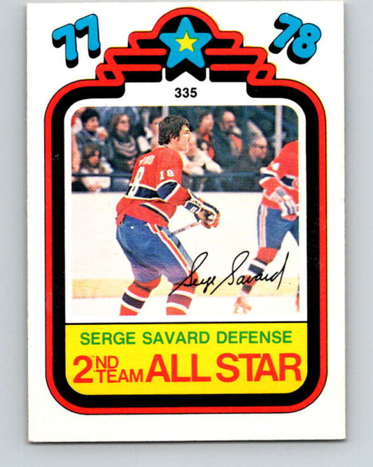 1978-79 O-Pee-Chee #335 Serge Savard AS  Montreal Canadiens  V25559